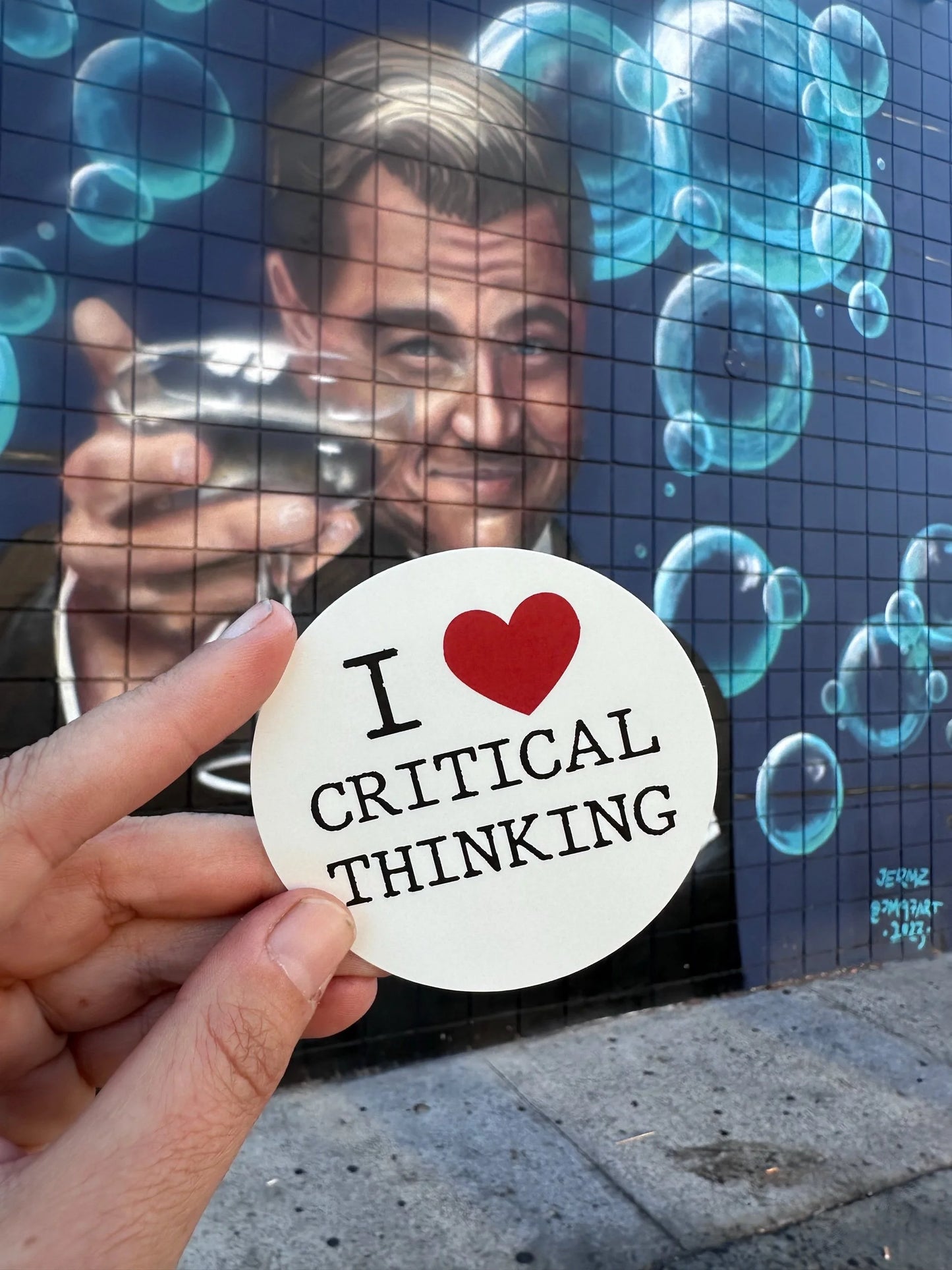 I Love Critical Thinking Sticker