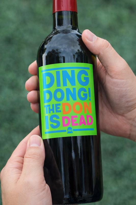 Ding Dong! The Don is Dead Wine Label