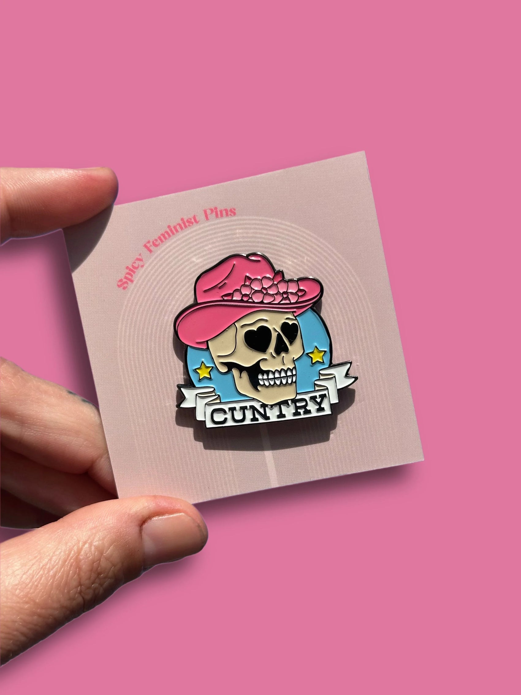 Cuntry Enamel Pin