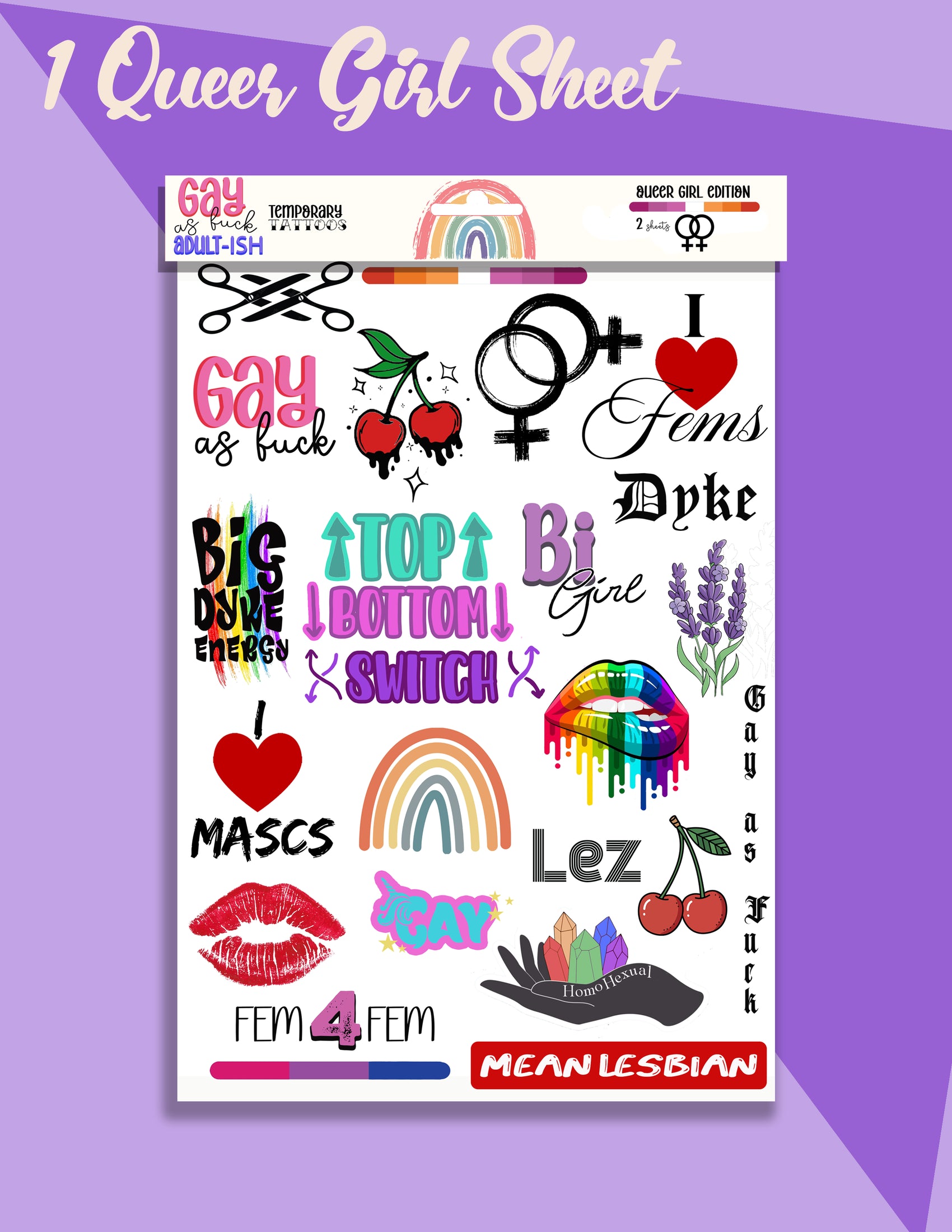 Pride Tattoos - Queer Girl