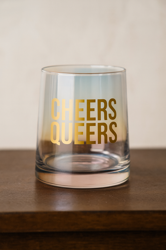 Cheers Queers Cocktail Glass