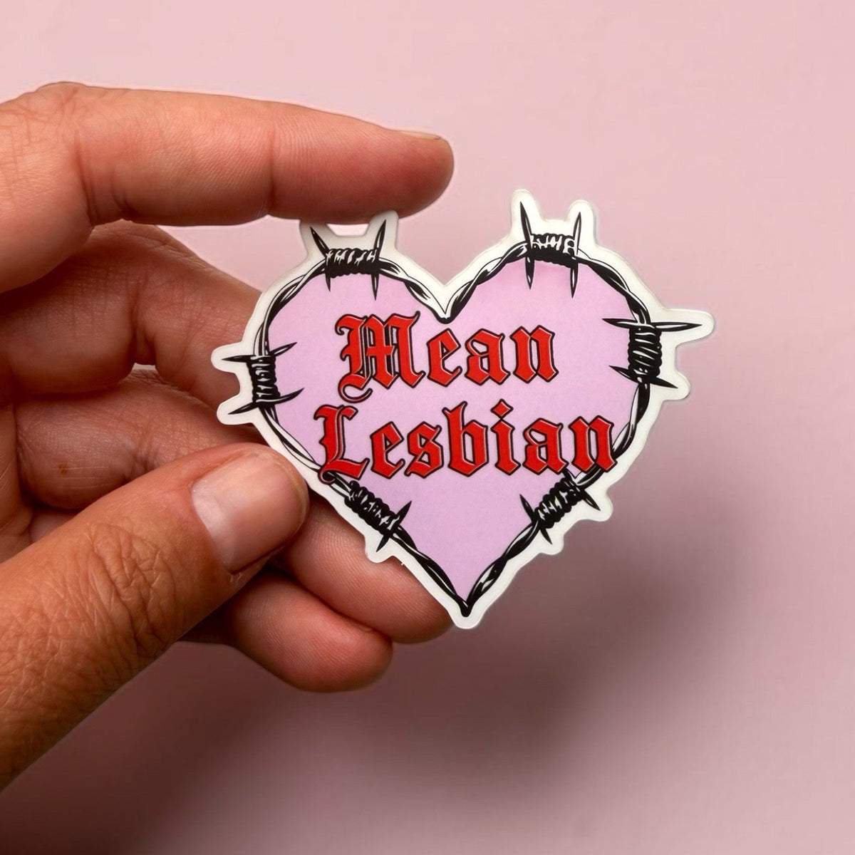 Mean lesbian sticker