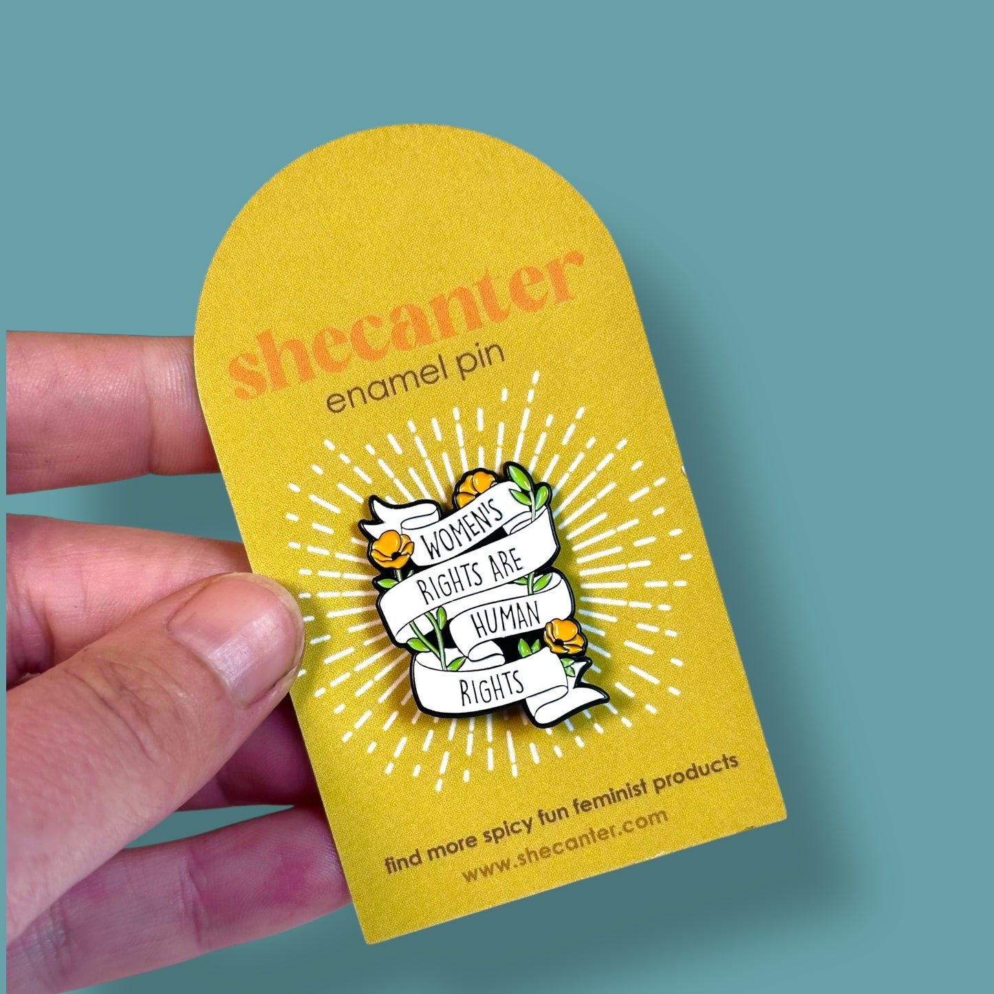 Women’s Rights are Human Rights Enamel Pin