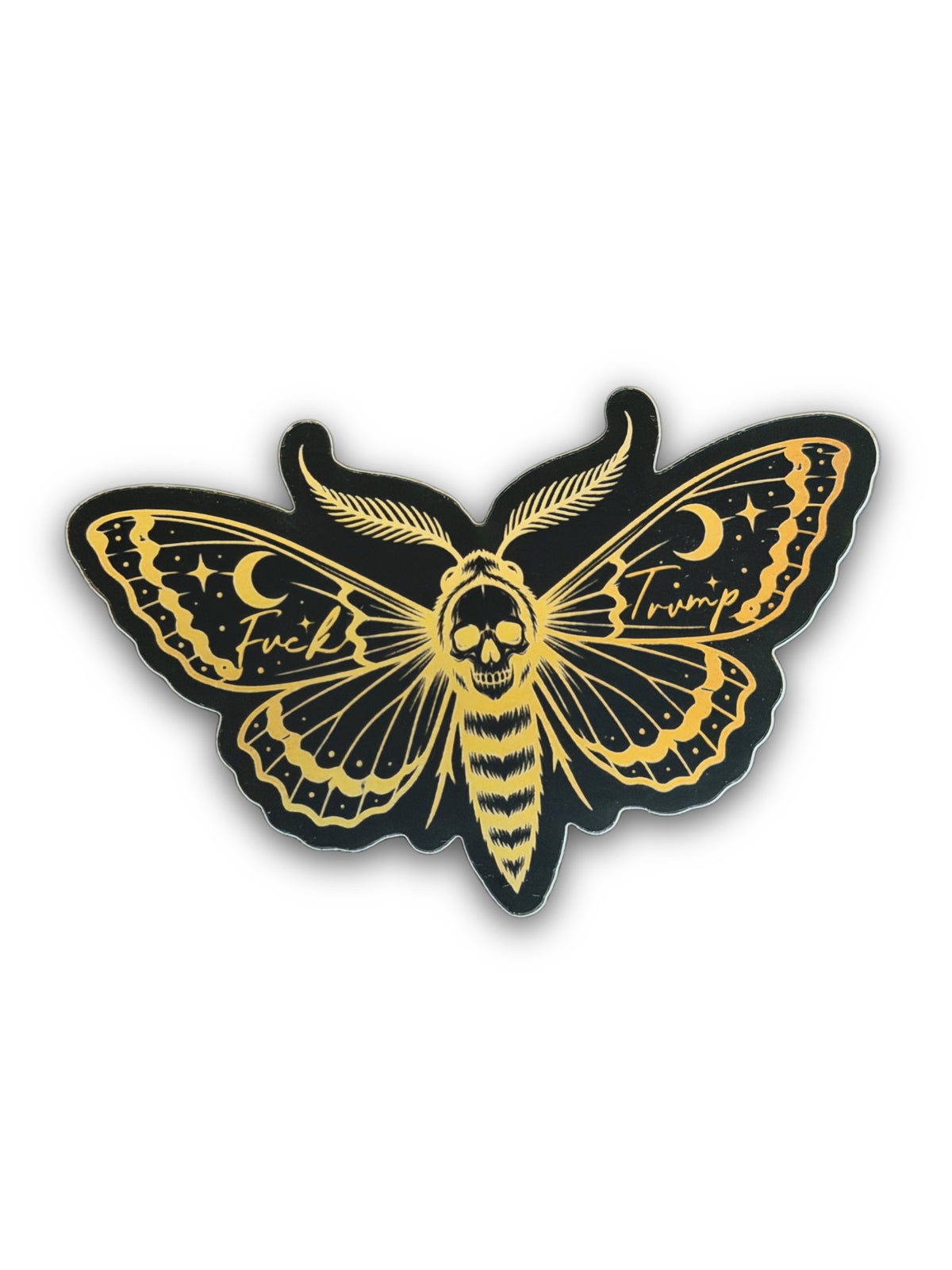 F*ck Trump Death Moth Sticker