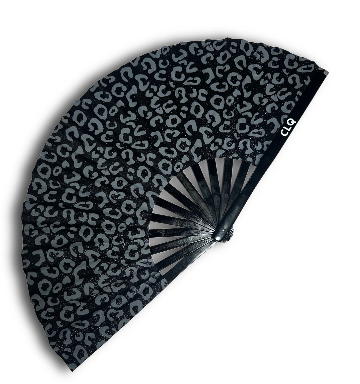 Glitter Leopard Clack Fan