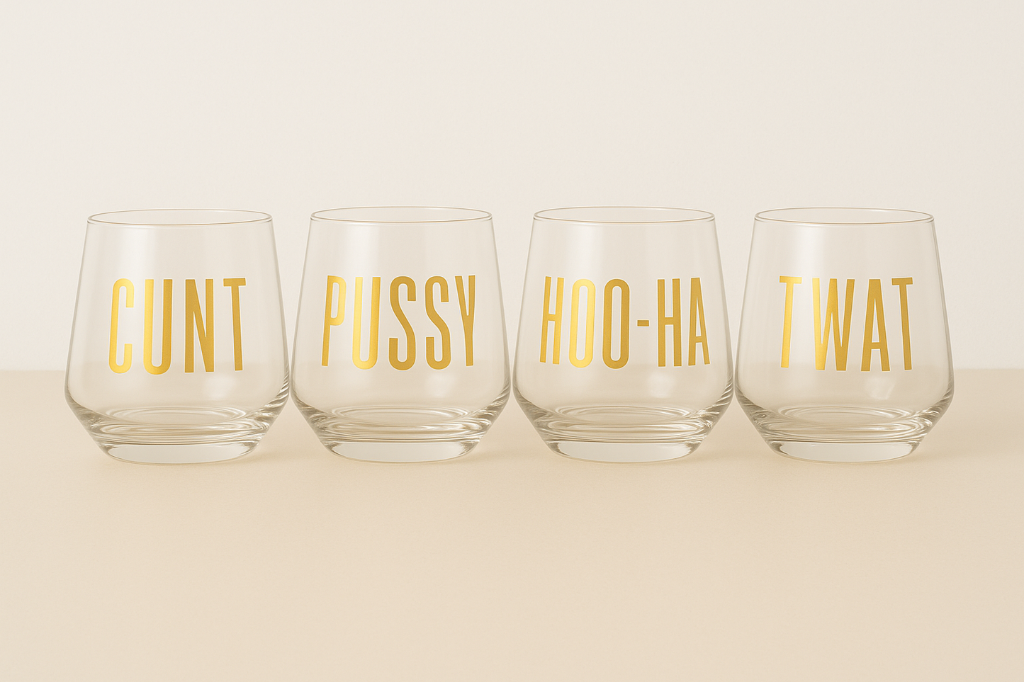 Cunt Wine/ Cocktail Glass