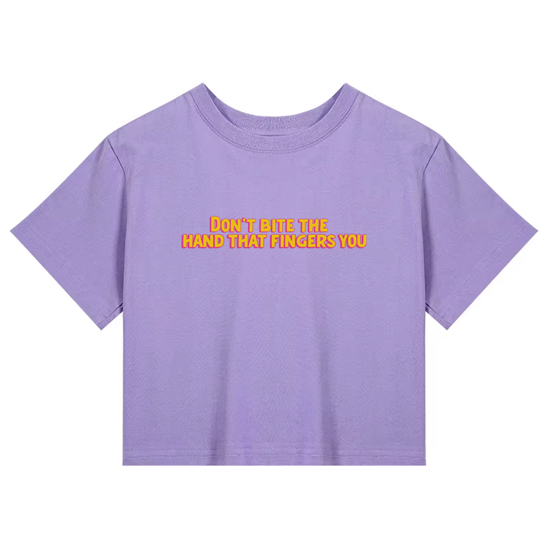 Don’t Bite the Hand Crop Top- pre-sale