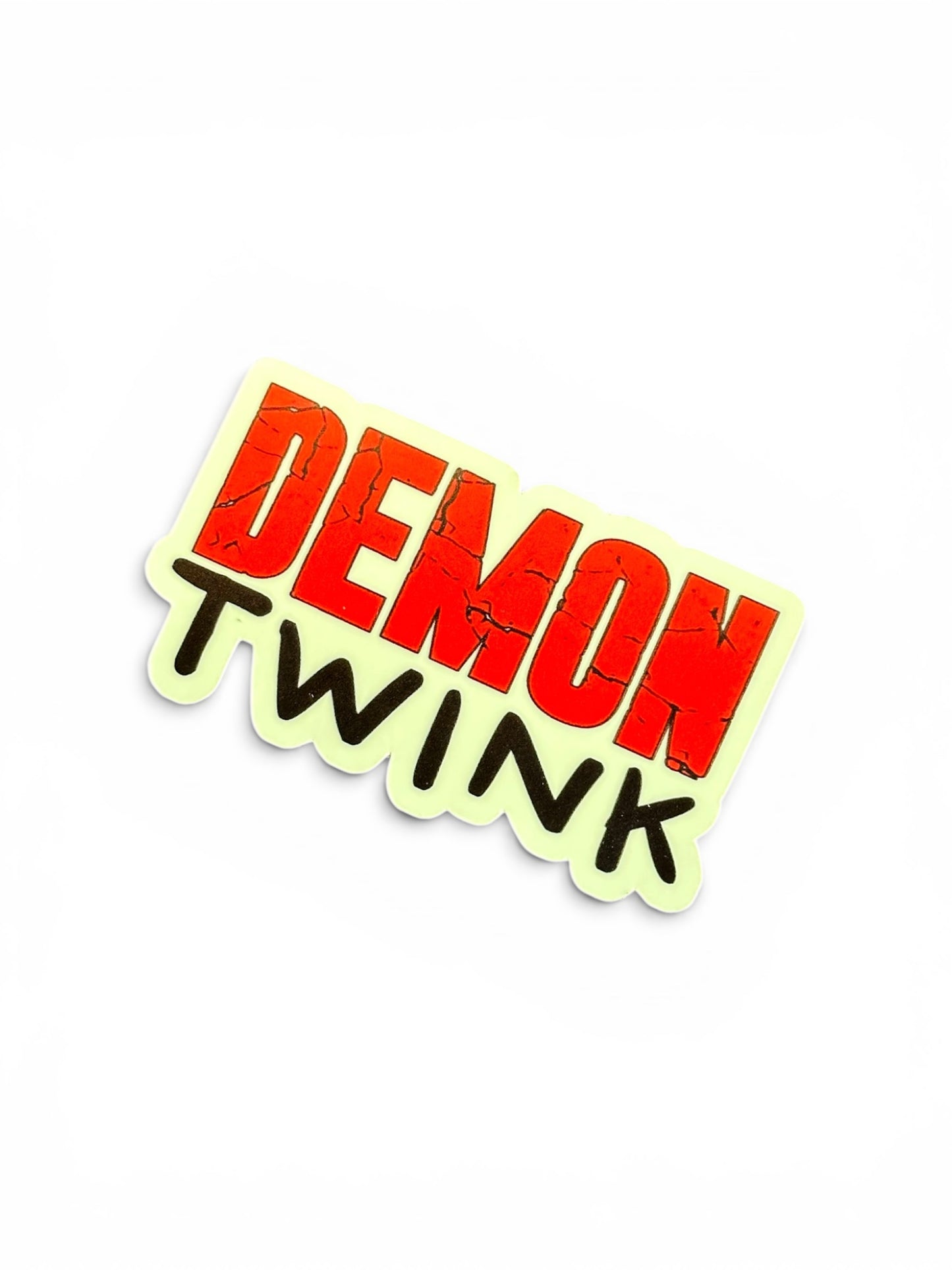 Glow in the Dark Demon Twink Sticker