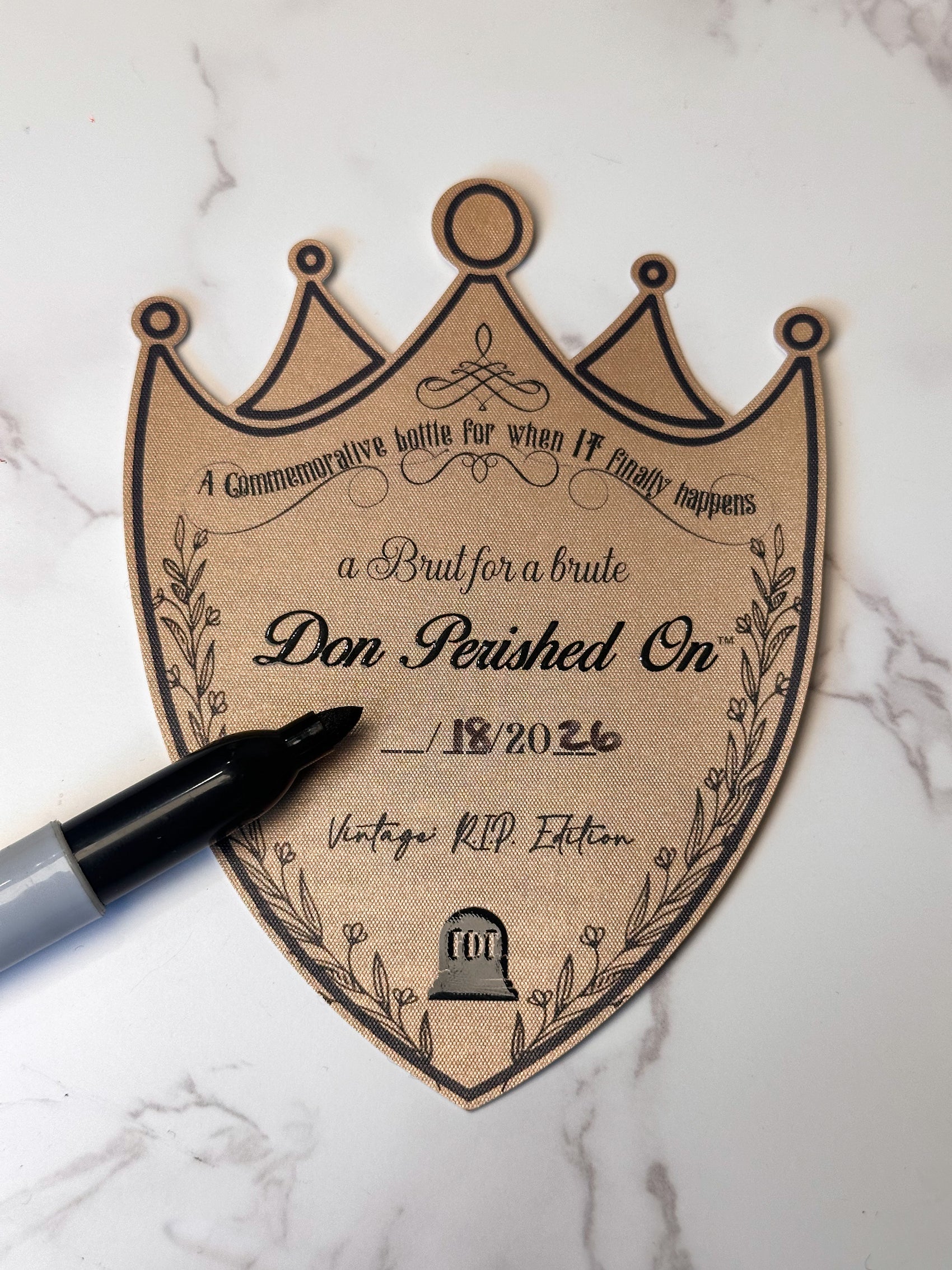 Don Perished On Novelty Label