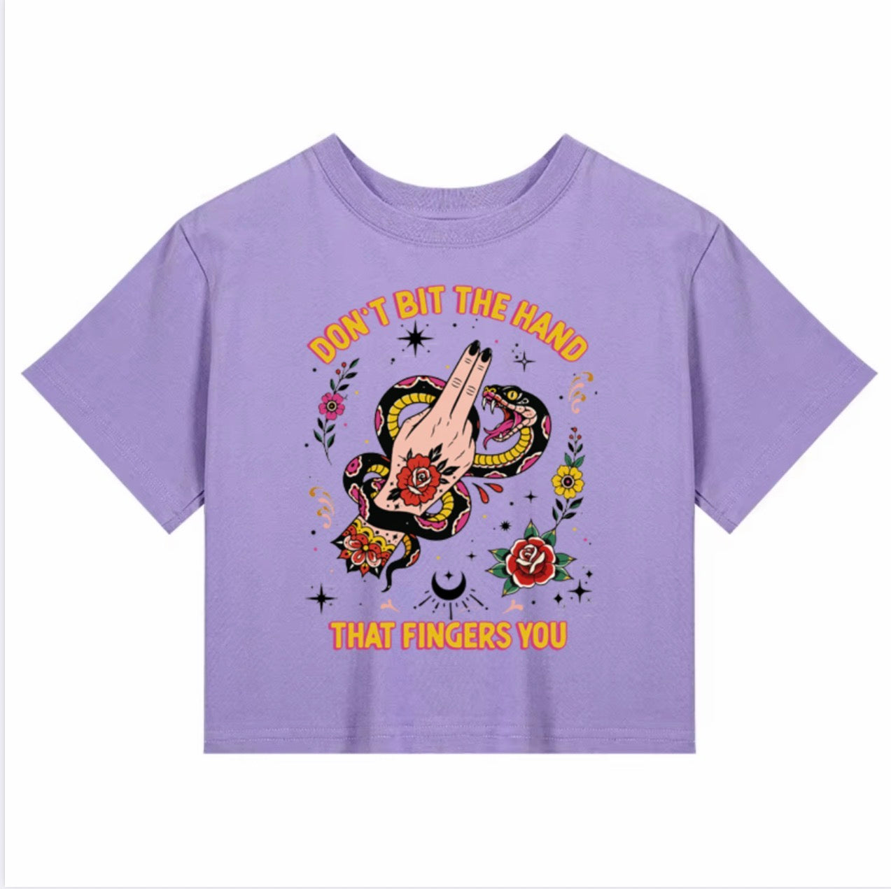 Don’t Bite the Hand Crop Top- pre-sale