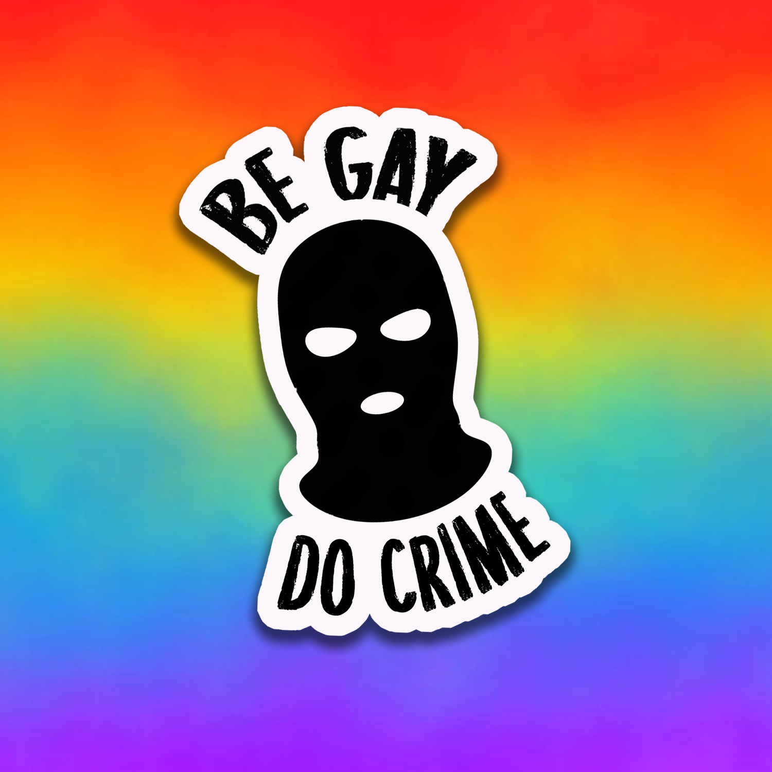 Be gay do crime sticker