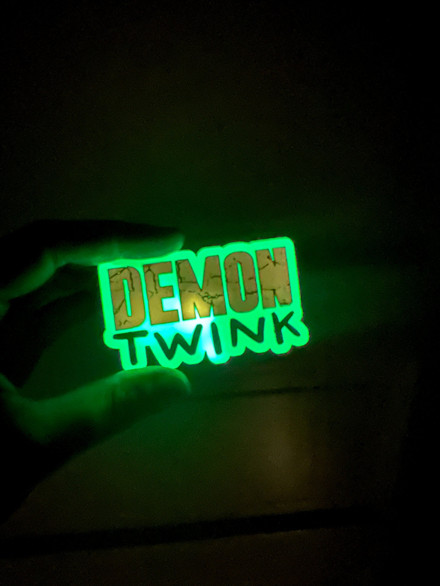 Glow in the Dark Demon Twink Sticker