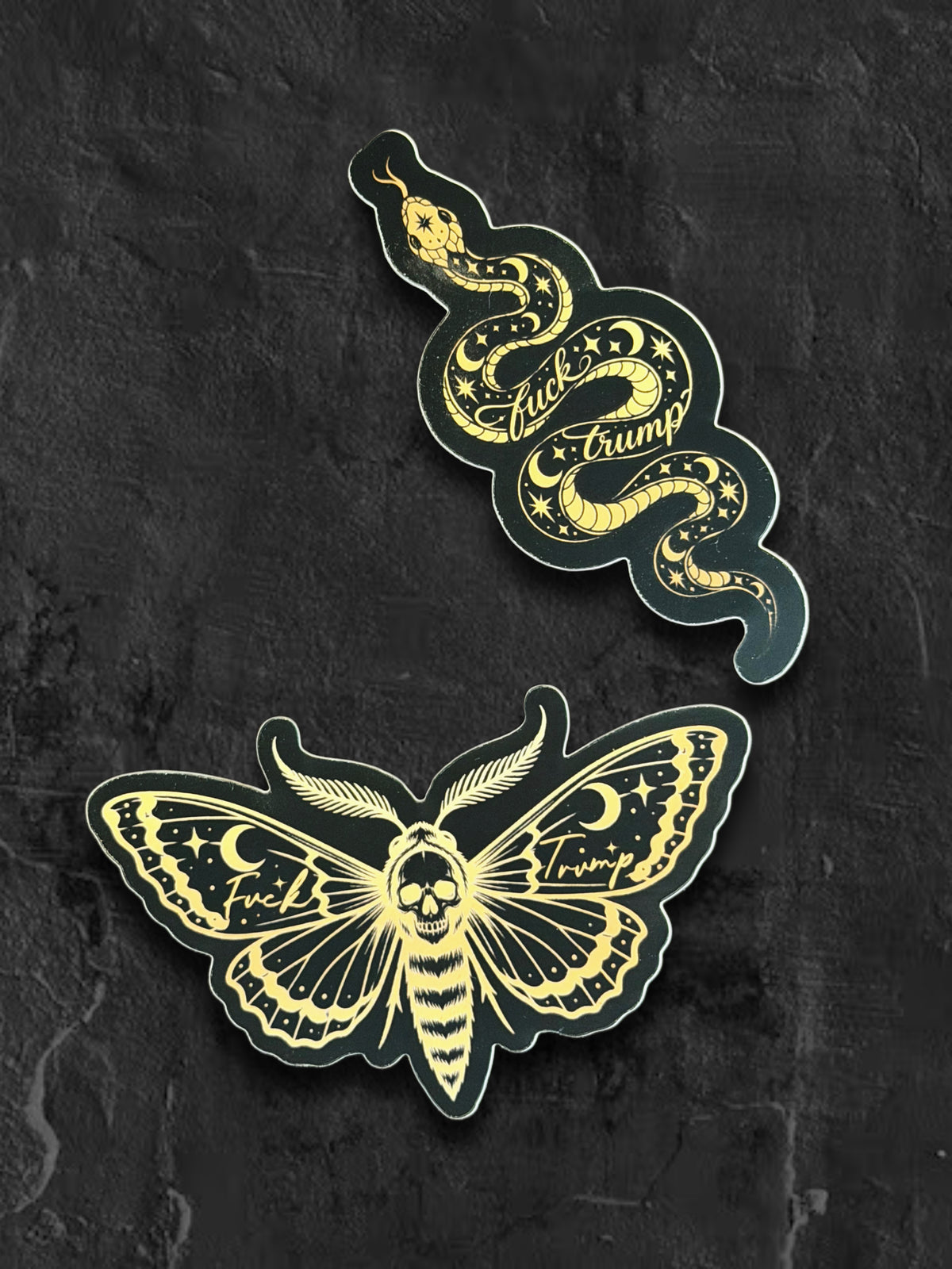 F*ck Trump Death Moth Sticker