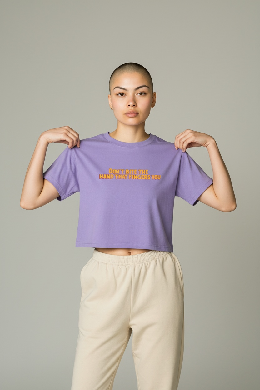 Don’t Bite the Hand Crop Top- pre-sale