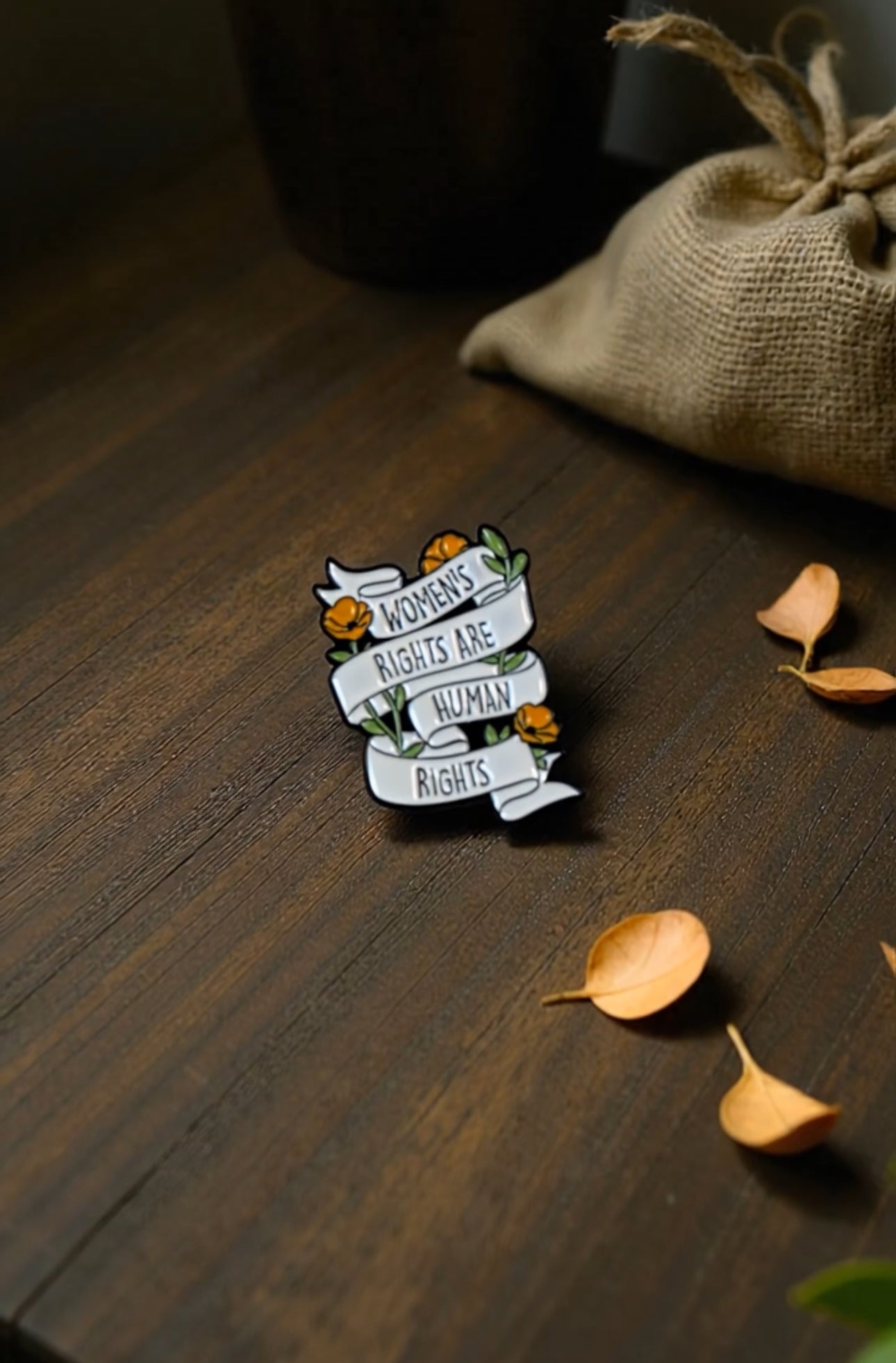 Women’s Rights are Human Rights Enamel Pin