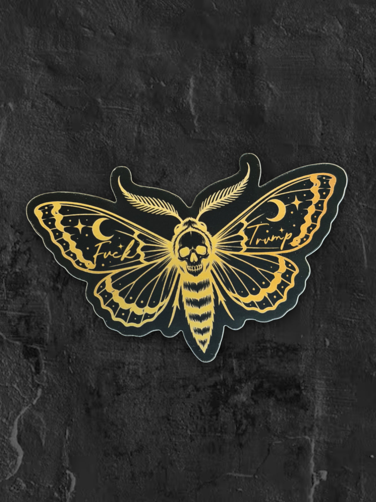 F*ck Trump Death Moth Sticker