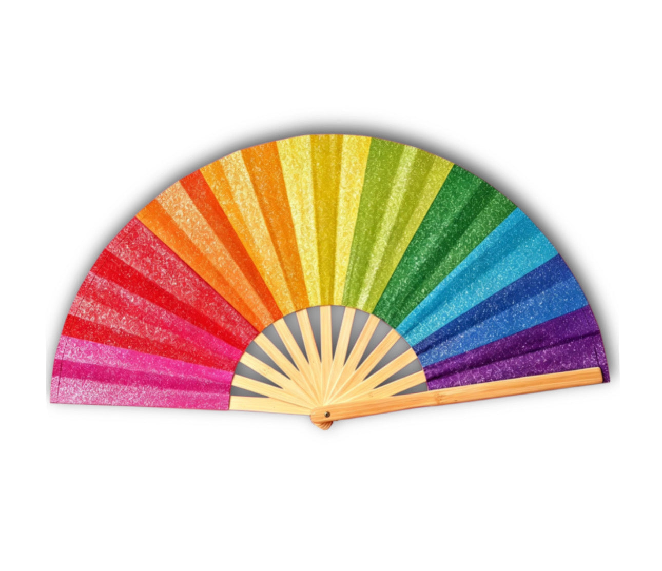 Rainbow Checkered Clack Fan
