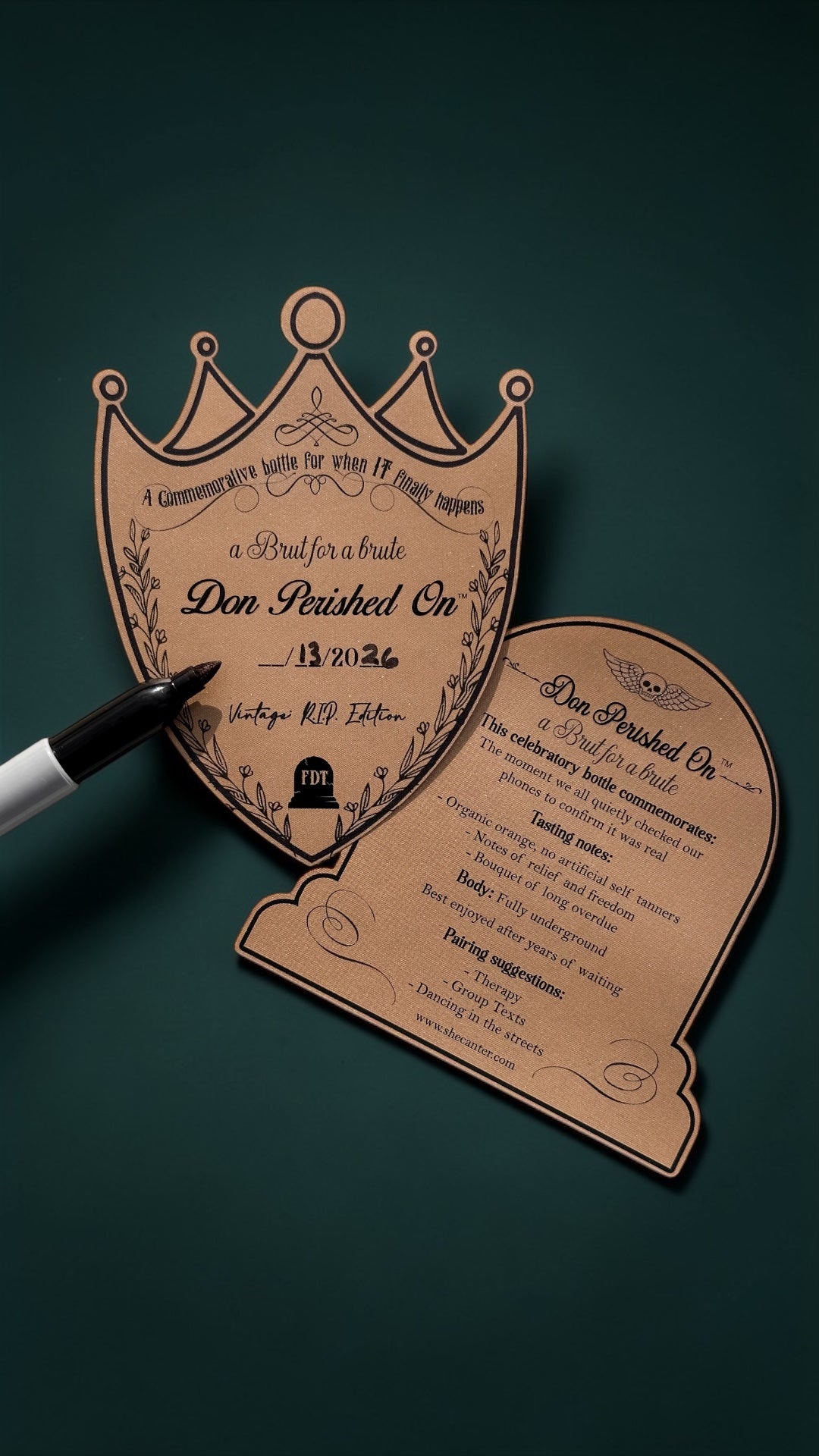 Don Perished On Novelty Label