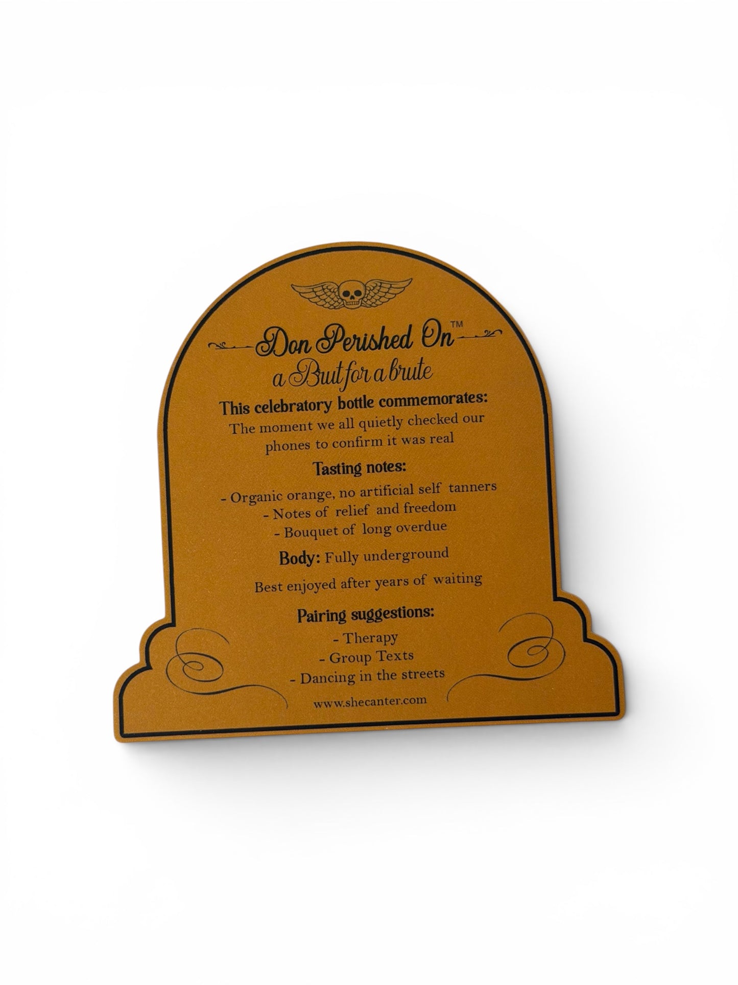 Don Perished On Novelty Label