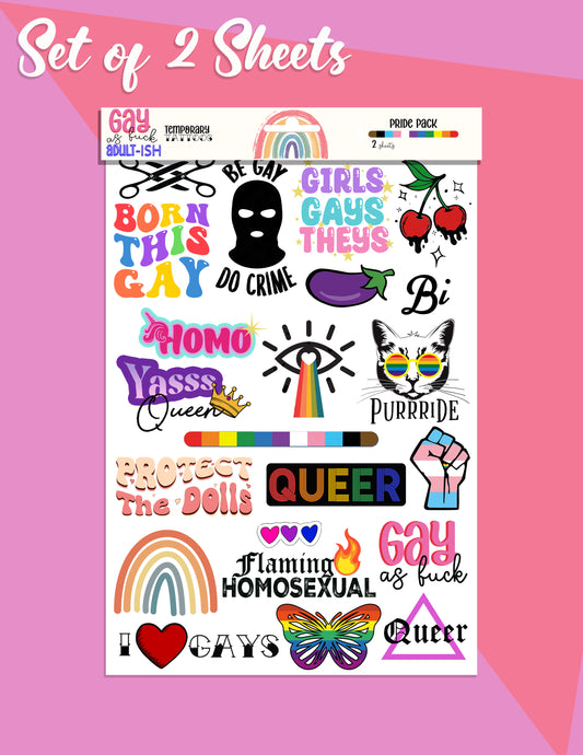 Pride Tattoos - Pride Pack